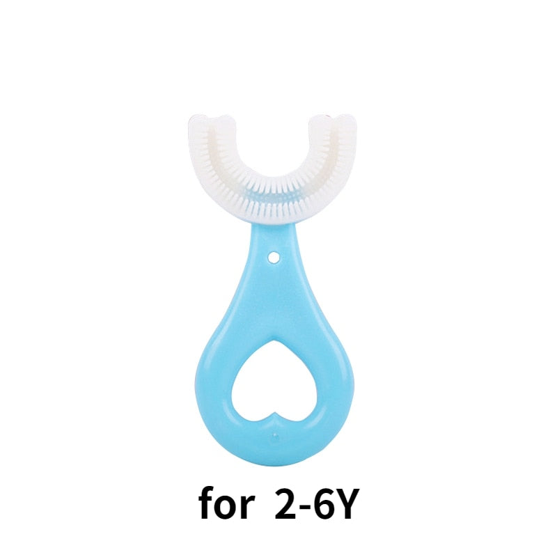 Baby Toothbrush Children 360 Degree U-shaped Child Toothbrush